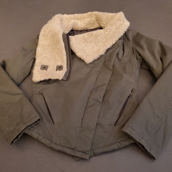 MARC NEW YORK jacket faux fur sherpa collar - Picture 9 of 12